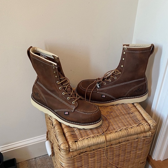 Thorogood American Heritage 8” Toe Safety Work Boots Size 10 EE NWT READ main image 14
